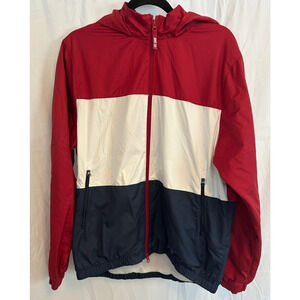 Nike SB Shield Mens Skateboarding Jacket Windbreaker Red White Blue Medium